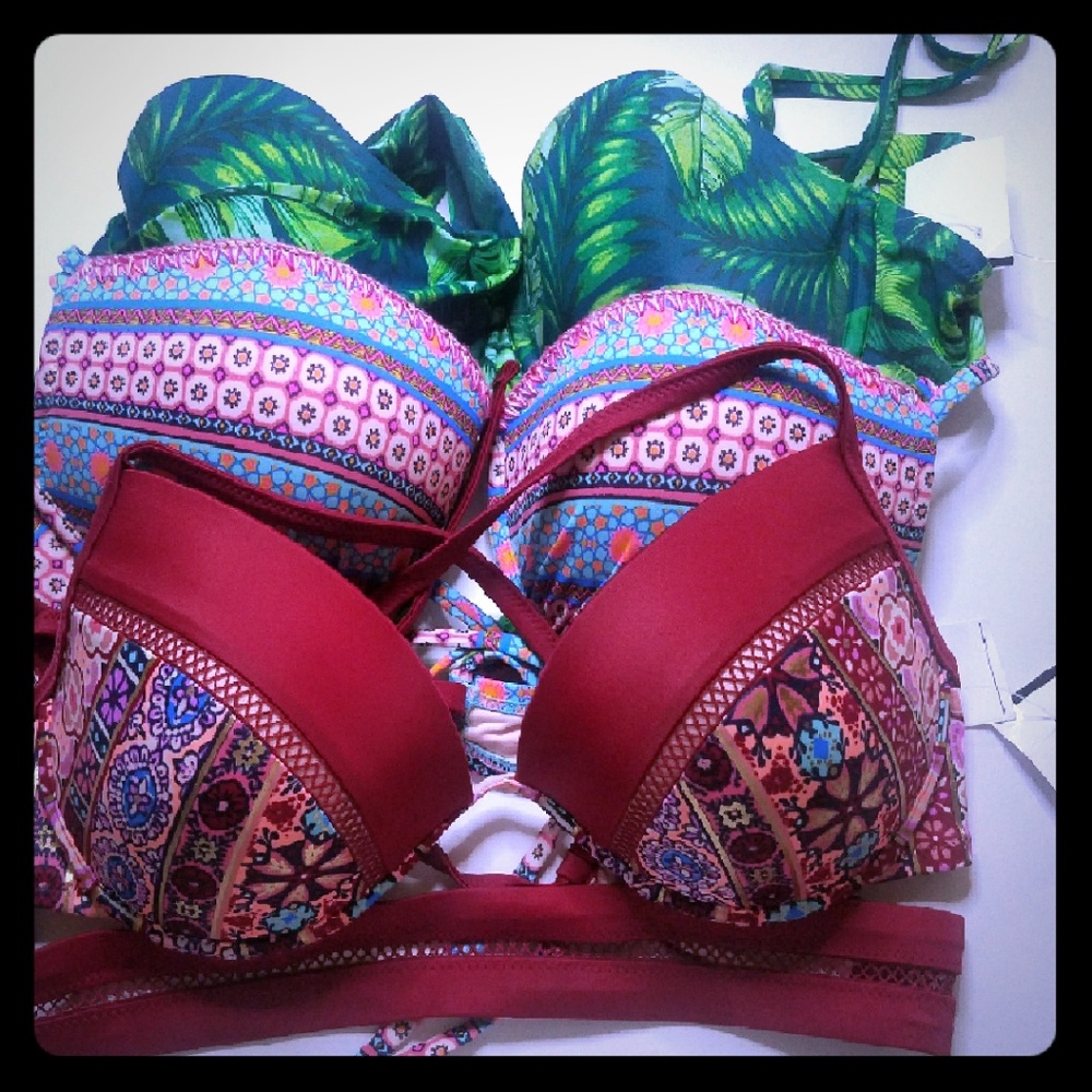 3 Assorted  top bikinis size 38B